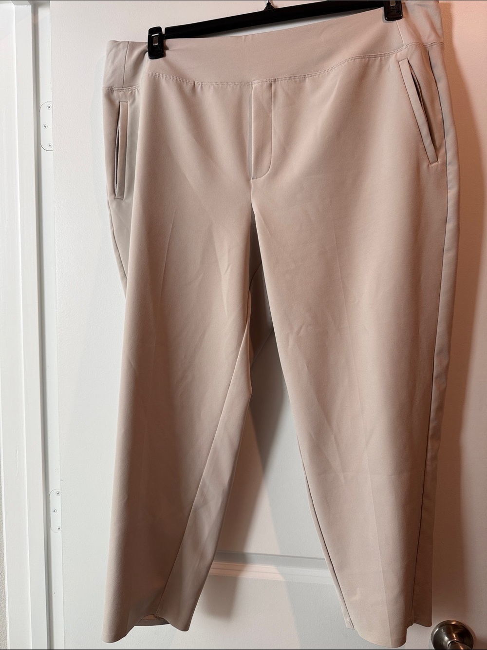 Atheleta Beige Dress Pants - Classic Straight Fit Size 20